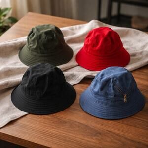 Lot Of 4 Buckets Hats Assorted Colors